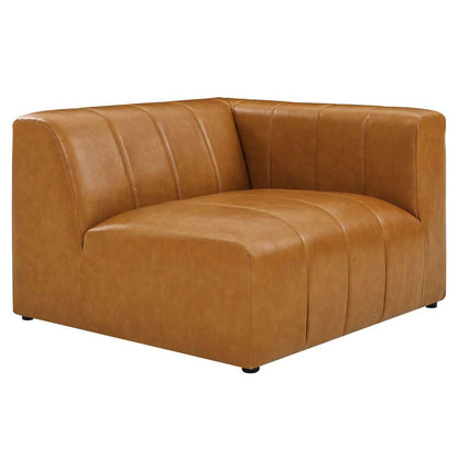 Modway - Bartlett Vegan Leather 5-Piece Sectional Sofa in Tan - EEI-4532-TAN veiw 3