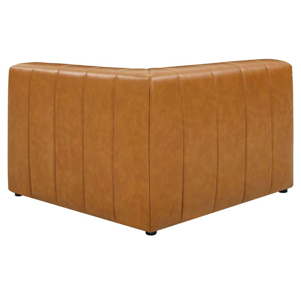 Modway - Bartlett Vegan Leather 5-Piece Sectional Sofa in Tan - EEI-4532-TAN veiw 5
