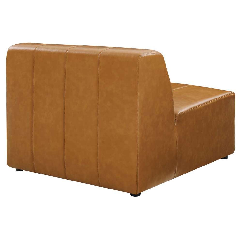 Modway - Bartlett Vegan Leather Armless Chair - EEI-4399-TAN veiw 4