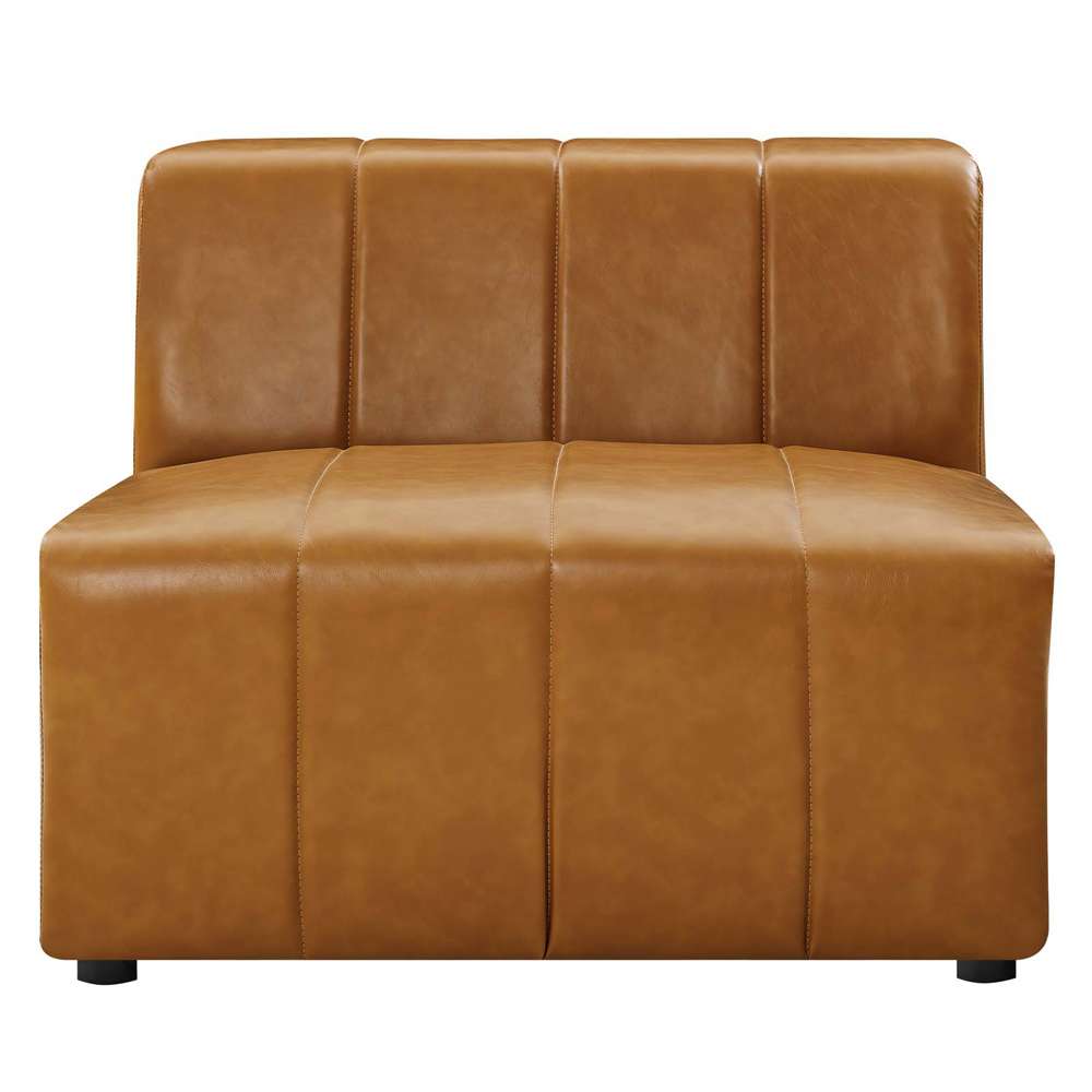 Modway - Bartlett Vegan Leather Armless Chair - EEI-4399-TAN veiw 5
