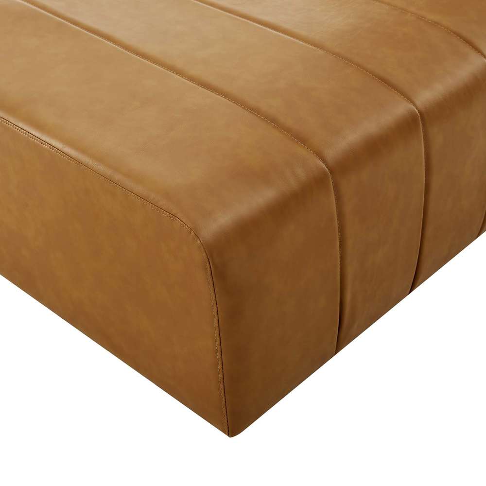 Modway - Bartlett Vegan Leather Armless Chair - EEI-4399-TAN veiw 6