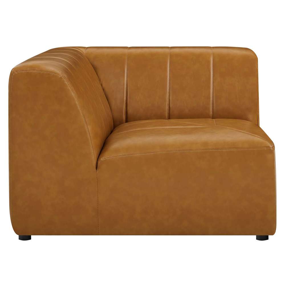 Modway - Bartlett Vegan Leather Corner Chair - EEI-4403-TAN veiw 3
