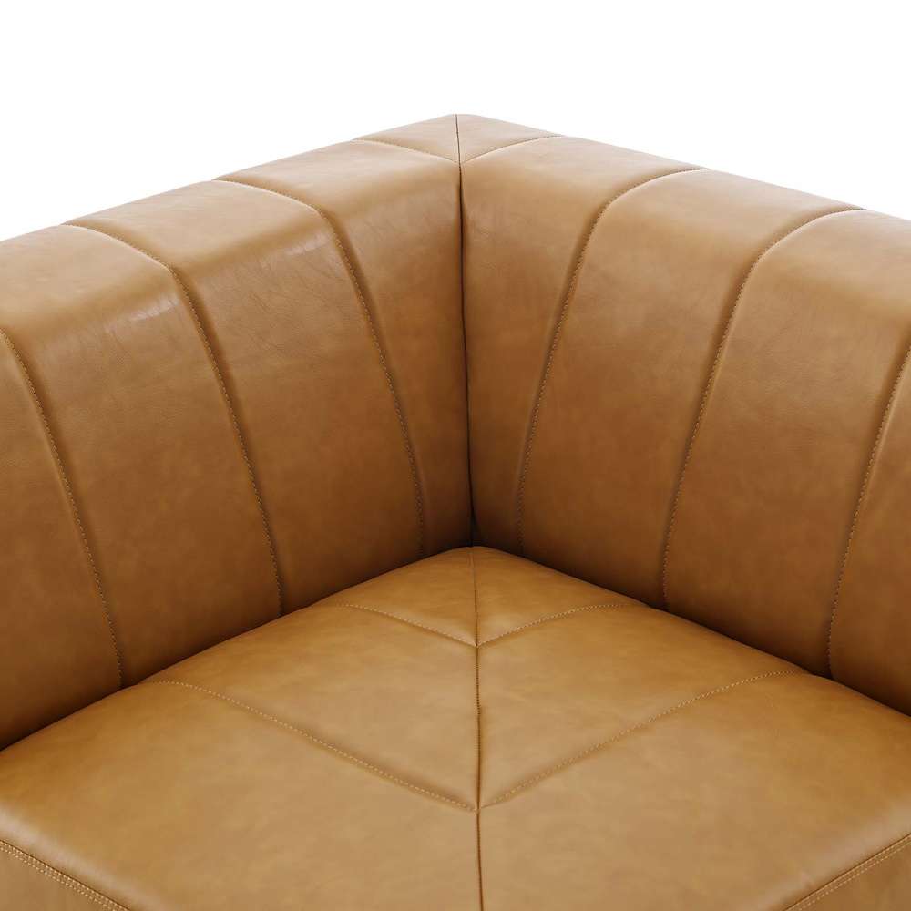 Modway - Bartlett Vegan Leather Corner Chair - EEI-4403-TAN veiw 5