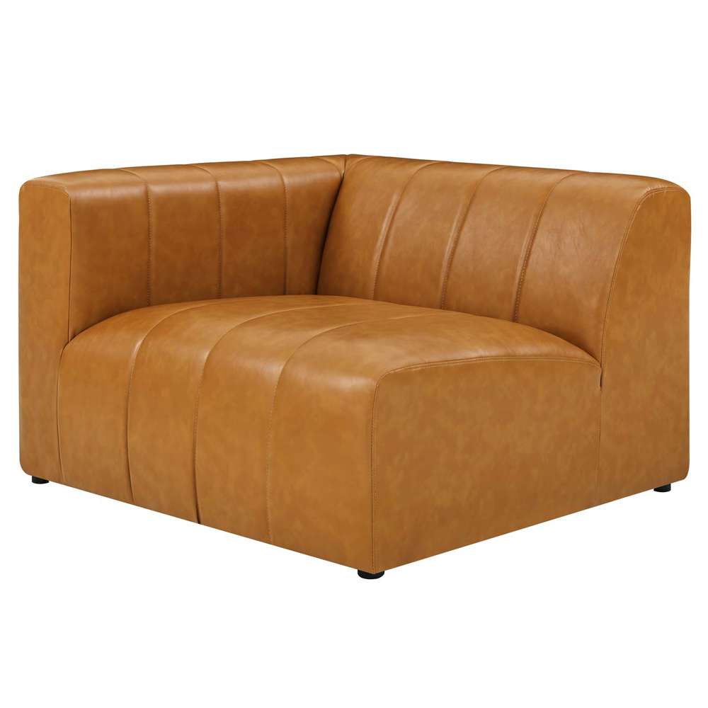 Modway - Bartlett Vegan Leather Left-Arm Chair - EEI-4397-TAN veiw 2