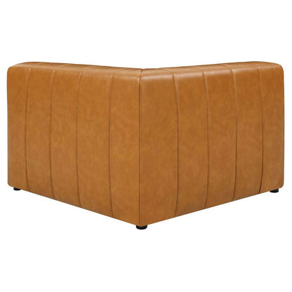 Modway - Bartlett Vegan Leather Left-Arm Chair - EEI-4397-TAN veiw 4