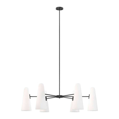 Modway - Beacon 6-Light Chandelier - EEI-5648-OPA-BLK veiw 1
