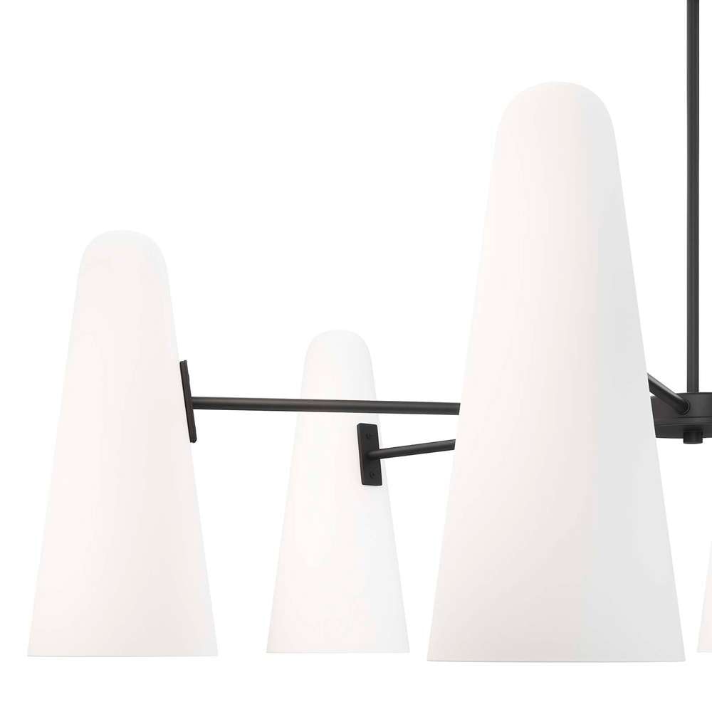 Modway - Beacon 6-Light Chandelier - EEI-5648-OPA-BLK veiw 6