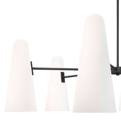Modway - Beacon 6-Light Chandelier - EEI-5648-OPA-BLK veiw 6