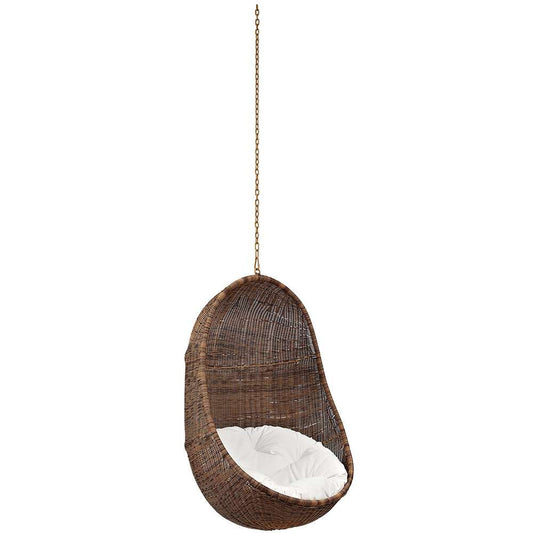 Modway - Bean Outdoor Patio Swing Chair Without Stand - EEI-2658-YLW-WHI-SET view 1