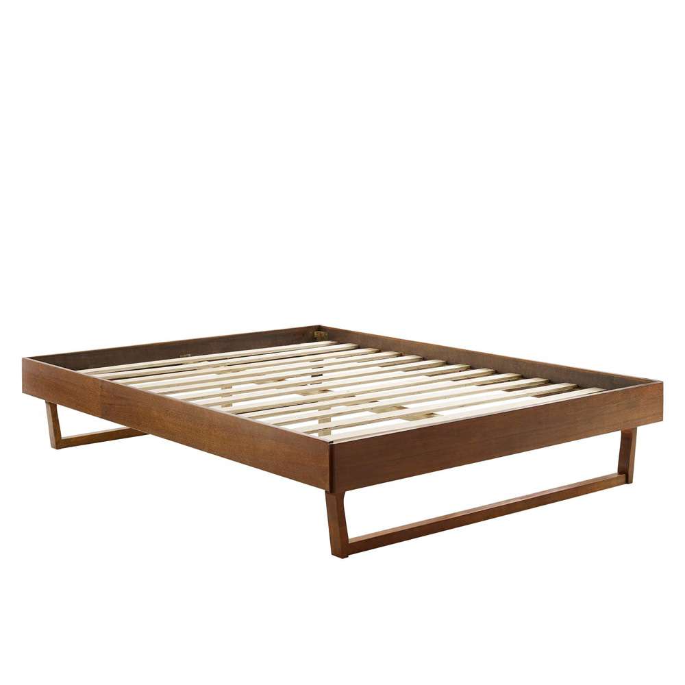 Modway - Billie Queen Wood Platform Bed Frame - MOD-6214-WAL veiw 3