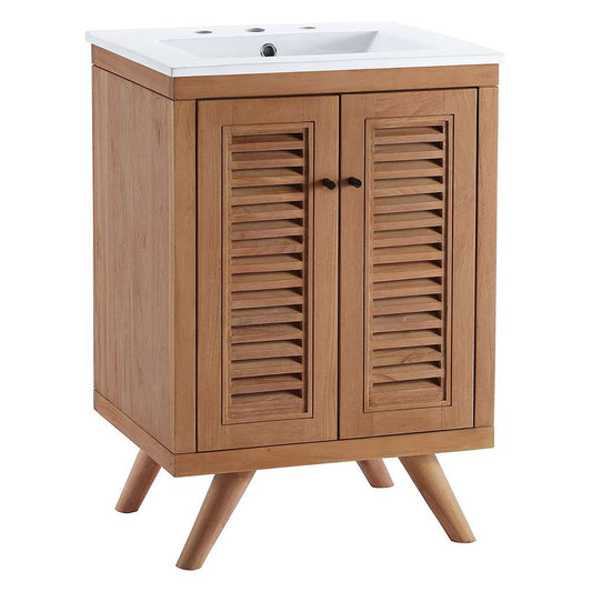 Modway - Birdie 24in Bathroom Vanity - EEI-5112-NAT-WHI veiw 1