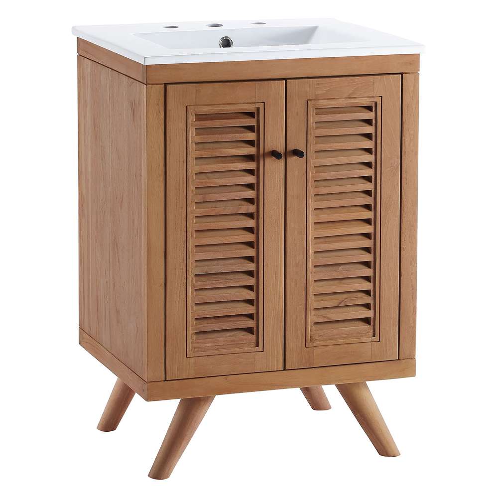 Modway - Birdie 24in Bathroom Vanity - EEI-5112-NAT-WHI veiw 2