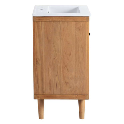 Modway - Birdie 24in Bathroom Vanity - EEI-5112-NAT-WHI veiw 4