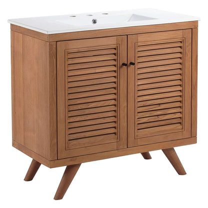 Modway - Birdie 36in Bathroom Vanity - EEI-5113-NAT-WHI veiw 1