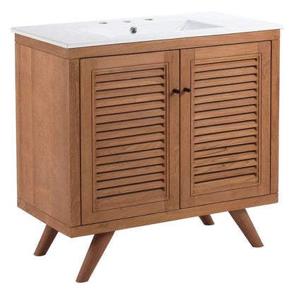 Modway - Birdie 36in Bathroom Vanity - EEI-5113-NAT-WHI veiw 2