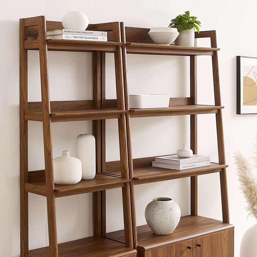 Modway - Bixby Wood Bookshelves - (Set of 2) - EEI-6113-WAL veiw 4