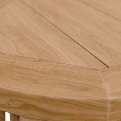Modway - Brisbane Teak Wood Outdoor Patio Side Table - EEI-5604-NAT veiw 6
