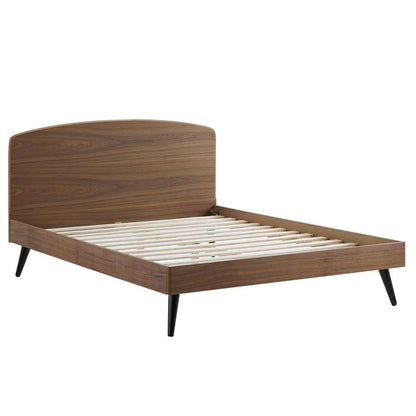 Modway - Bronwen Queen Wood Platform Bed - MOD-6254-WAL veiw 3