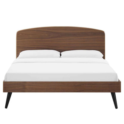 Modway - Bronwen Queen Wood Platform Bed - MOD-6254-WAL veiw 4
