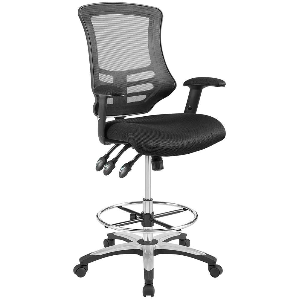 Modway - Calibrate Mesh Drafting Chair - EEI-3043-BLK veiw 1