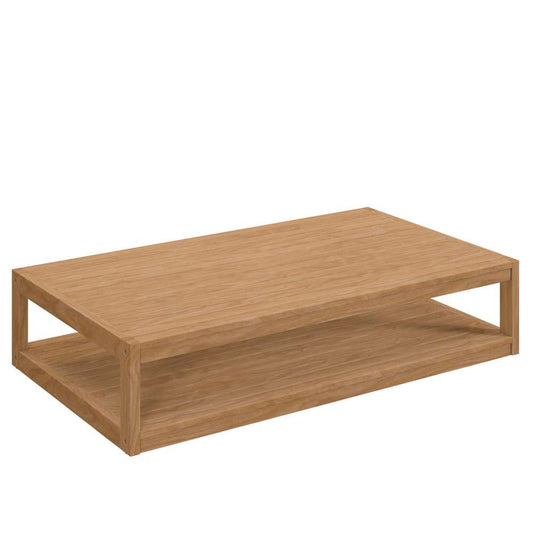 Modway - Carlsbad Teak Wood Outdoor Patio Coffee Table - EEI-5608-NAT veiw 2