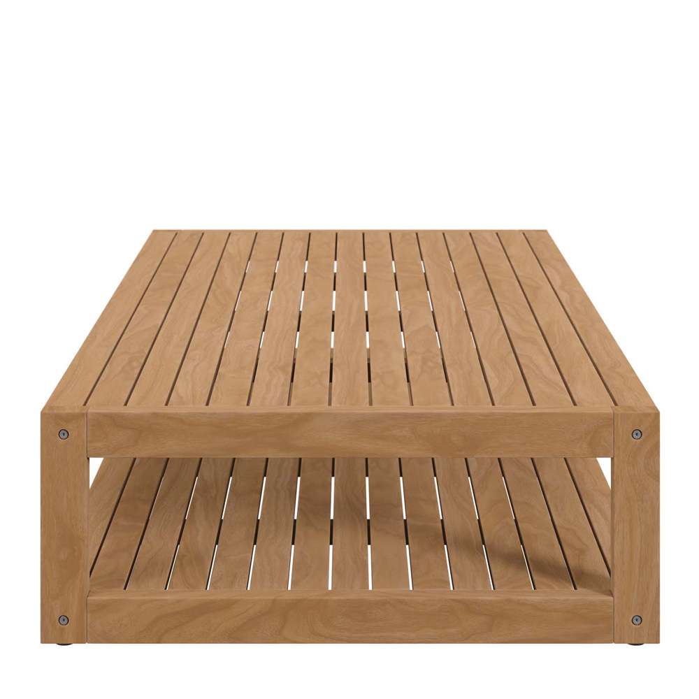 Modway - Carlsbad Teak Wood Outdoor Patio Coffee Table - EEI-5608-NAT veiw 3