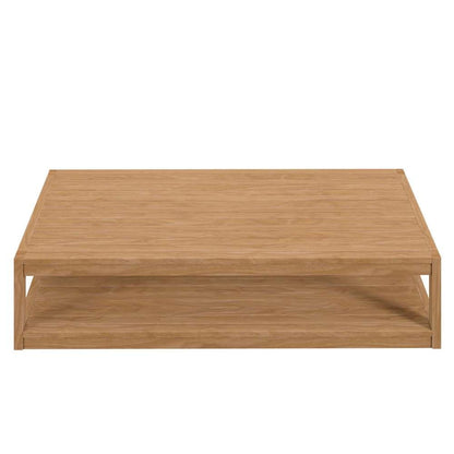 Modway - Carlsbad Teak Wood Outdoor Patio Coffee Table - EEI-5608-NAT veiw 4