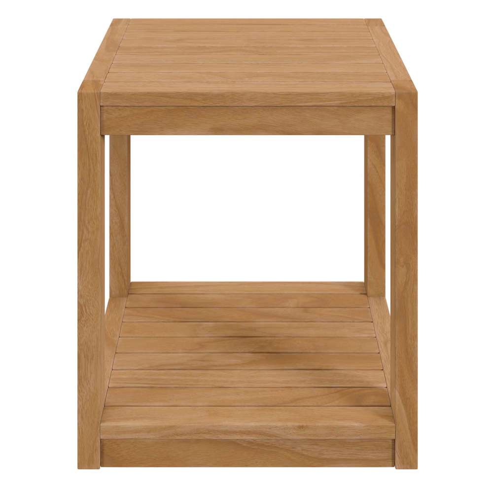 Modway - Carlsbad Teak Wood Outdoor Patio Side Table - EEI-5607-NAT veiw 3