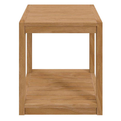 Modway - Carlsbad Teak Wood Outdoor Patio Side Table - EEI-5607-NAT veiw 3