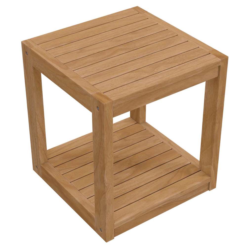 Modway - Carlsbad Teak Wood Outdoor Patio Side Table - EEI-5607-NAT veiw 4