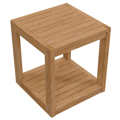 Modway - Carlsbad Teak Wood Outdoor Patio Side Table - EEI-5607-NAT veiw 4