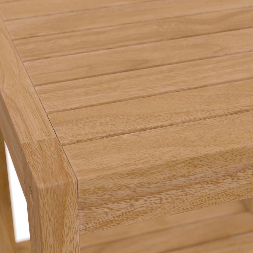 Modway - Carlsbad Teak Wood Outdoor Patio Side Table - EEI-5607-NAT veiw 6