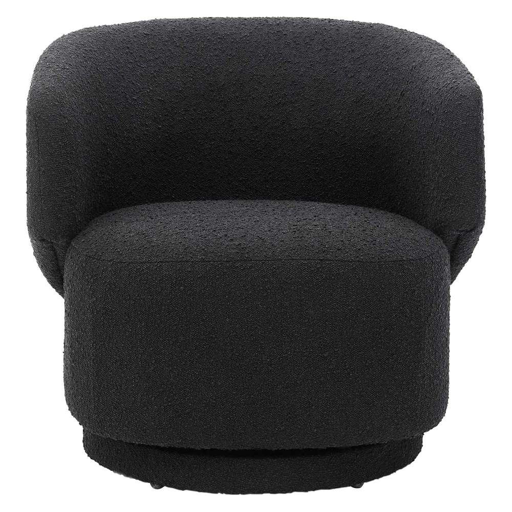 Modway - Celestia Boucle Fabric Swivel Chair - EEI-6357-BLK veiw 5