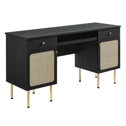 Modway - Chaucer Office Desk - EEI-6199-BLK veiw 1