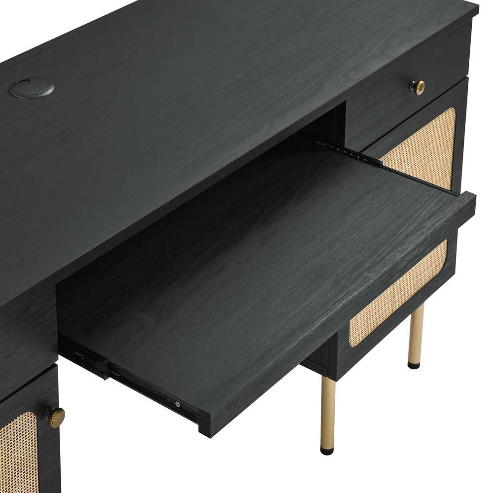 Modway - Chaucer Office Desk - EEI-6199-BLK veiw 6