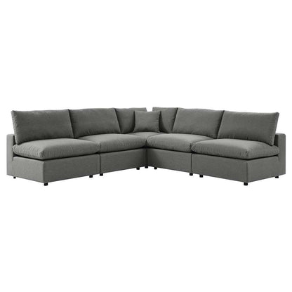 Modway - Commix 5-Piece Outdoor Patio Sectional Sofa - EEI-5587-CHA veiw 1