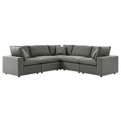 Modway - Commix 5-Piece Outdoor Patio Sectional Sofa - EEI-5589-CHA veiw 1