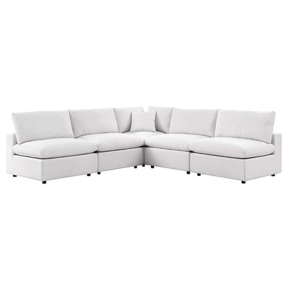 Modway - Commix 5-Piece Outdoor Patio Sectional Sofa - EEI-5587-WHI veiw 1