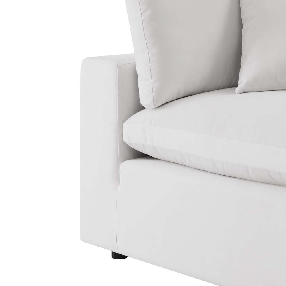 Modway - Commix 5-Piece Outdoor Patio Sectional Sofa - EEI-5587-WHI veiw 5