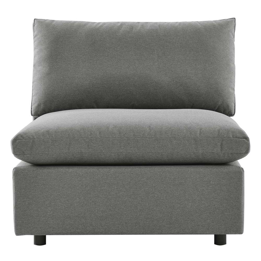 Modway - Commix Overstuffed Outdoor Patio Armless Chair - EEI-4902-CHA veiw 6