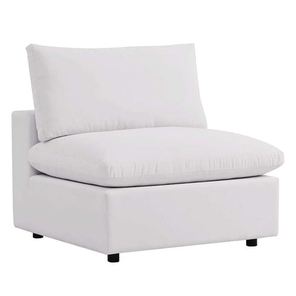 Modway - Commix Overstuffed Outdoor Patio Armless Chair - EEI-4902-WHI veiw 1