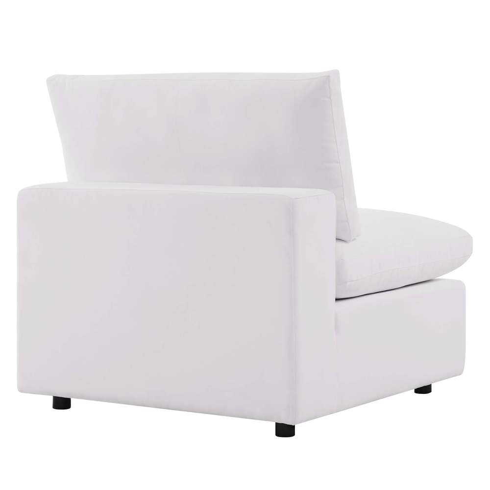 Modway - Commix Overstuffed Outdoor Patio Armless Chair - EEI-4902-WHI veiw 5