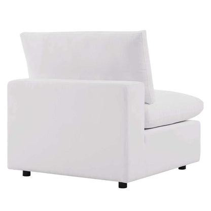 Modway - Commix Overstuffed Outdoor Patio Armless Chair - EEI-4902-WHI veiw 5