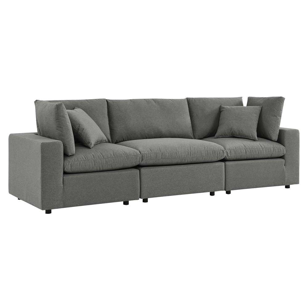 Modway - Commix Overstuffed Outdoor Patio Sofa - EEI-5578-CHA veiw 3