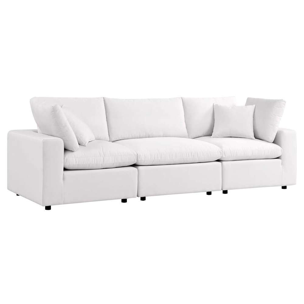 Modway - Commix Overstuffed Outdoor Patio Sofa - EEI-5578-WHI veiw 3