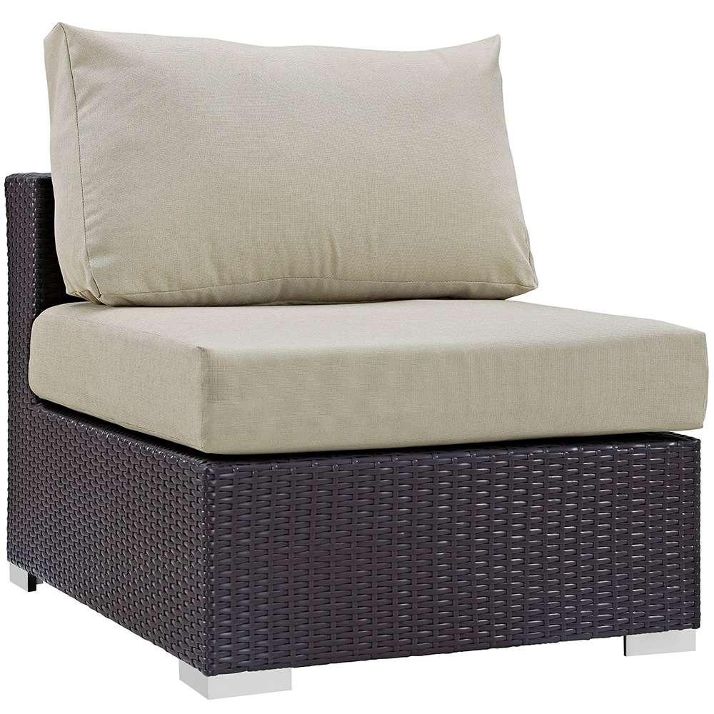 Modway - Convene Outdoor Patio Armless - EEI-1910-EXP-BEI veiw 1