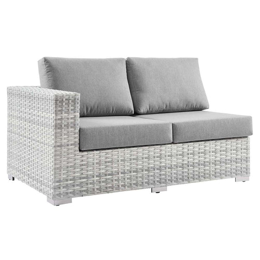 Modway - Convene Outdoor Patio Left-Arm Loveseat - EEI-4303-LGR-GRY veiw 1