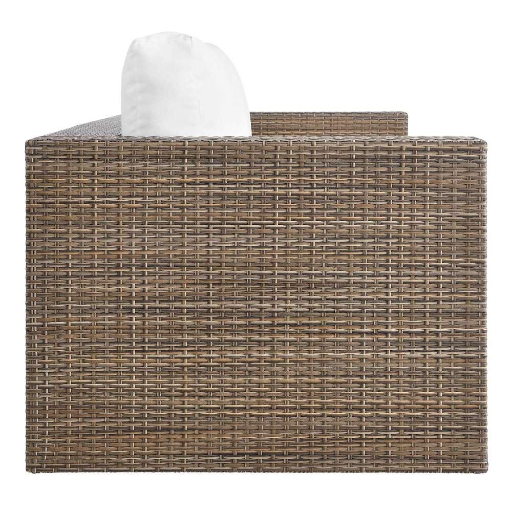 Modway - Convene Outdoor Patio Outdoor Patio 2-Piece Furniture Set - EEI-6333-CAP-WHI veiw 5