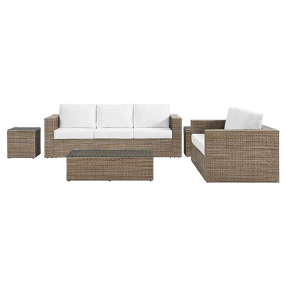 Modway - Convene Outdoor Patio Outdoor Patio 5-Piece Furniture Set - EEI-6331-CAP-WHI veiw 3