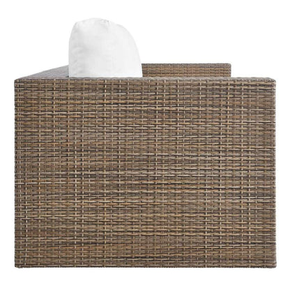 Modway - Convene Outdoor Patio Outdoor Patio 5-Piece Furniture Set - EEI-6331-CAP-WHI veiw 5